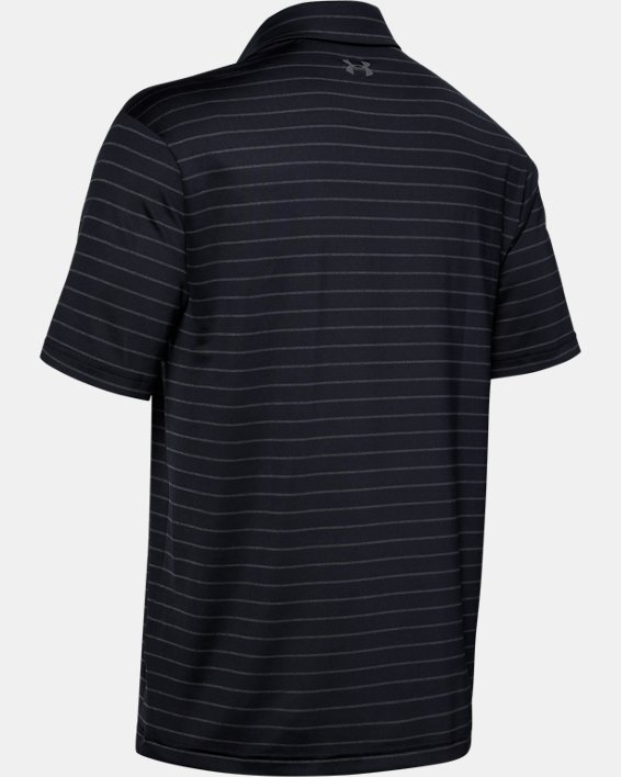 Men's UA Playoff Polo Core Stripe, Black, pdpMainDesktop image number 5